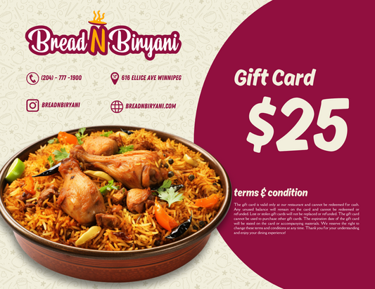 Bread N Biryani Gift Card