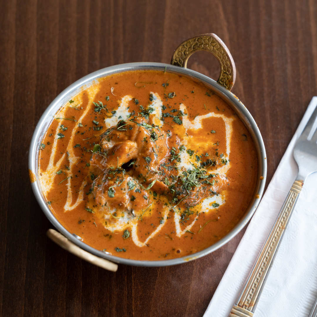 bread and biryani butter chicken